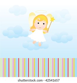 baby angel card