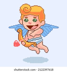 Baby angel love pixel art style phase hunting