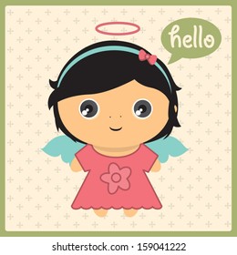 Baby angel -Â?Â? vector illustration