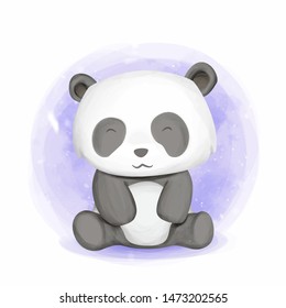 Baby Animal Cute Panda Smiles