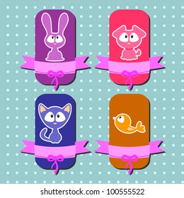 Baby animals set