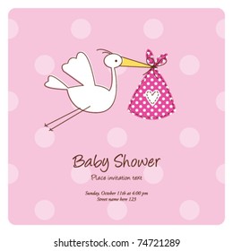 Baby announcement card