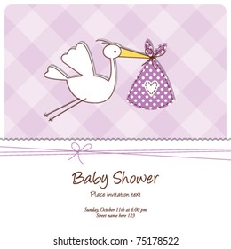 Baby announcement card