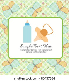 baby announcement card