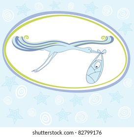 Baby announcement card