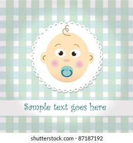 Baby announcement card