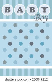 baby announcement card. vector illustration