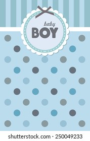 baby announcement card. vector illustration