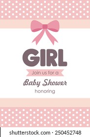 baby announcement card. vector illustration