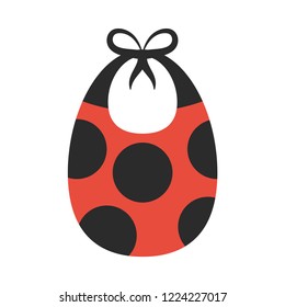 Baby apron bib flat icon. You can be used baby apron bib icon for several purposes like: websites, UI, UX, print templates, promotional materials, info-graphics, web and mobile phone apps.