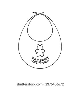 baby apron icon. Element of Baby for mobile concept and web apps icon. Outline, thin line icon for website design and development, app development