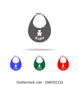 baby apron icon. Elements of baby and baby tools multi colored icons. Premium quality graphic design icon. Simple icon for websites, web design, mobile app, info graphics on white background
