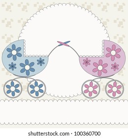 Baby arrival announcement card
