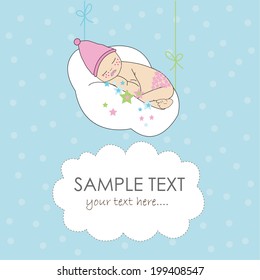 Baby arrival announcement card