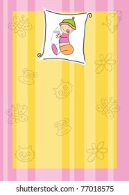 baby arrival announcement card