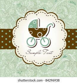 Baby arrival announcement card