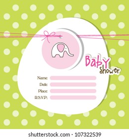 Baby arrival card