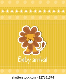 baby arrival card