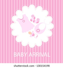 baby arrival card
