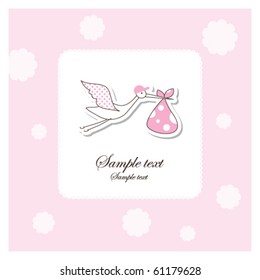 Baby arrival card