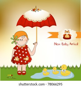 baby arrival card