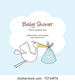 Baby arrival card - Baby announcement card