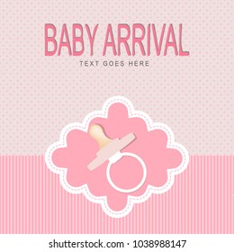 Baby Arrival Card Design