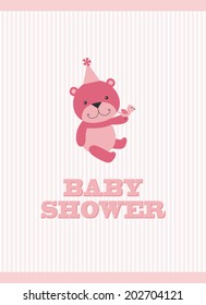 baby arrival card design. vector illustration