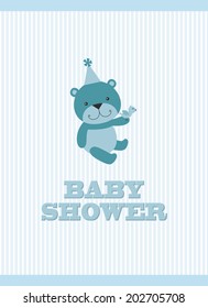 baby arrival card design. vector illustration