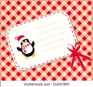 Baby arrival card with funny animal/Vector illustration