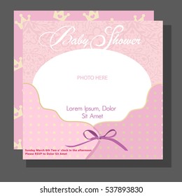 Baby Arrival Card with Photo Frame