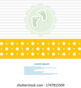 Baby arrival card - Baby shower invitation card