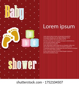 Baby arrival card - Baby shower invitation card