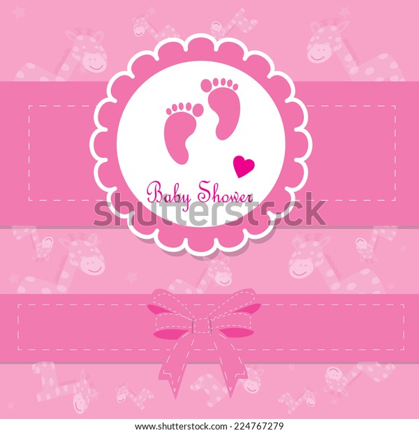 Baby Background Frame Vector Illustration Stock Vector (Royalty Free
