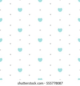 Baby background with hearts. Seamless pattern.  Paper for scrapbook or for packing.  Vector  eps 10