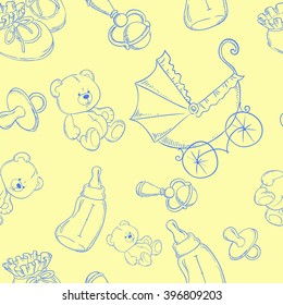 Baby background illustration vector eps 10