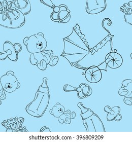 Baby background illustration vector eps 10