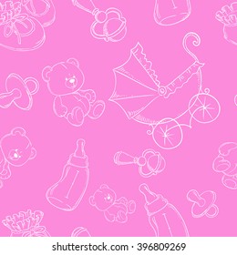 Baby background illustration vector eps 10