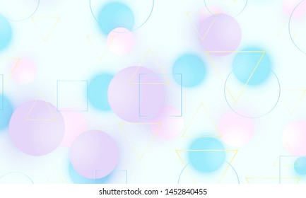 Baby background. Soft blue pattern. Creative decoration. Pink, blue, violet balls. Fun concept. Vector illustration. Cute baby background. 