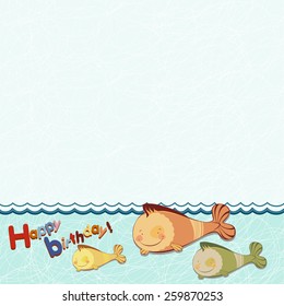 baby background for text with fish