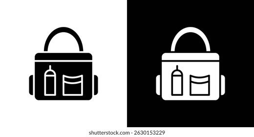 Concepto del icono del bolso del bebé, Ilustración vectorial
