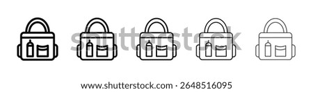 baby bag icon filled flat sign concept for web design.