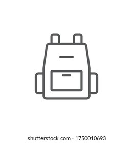 Baby bag vector icon symbol isolated on white background