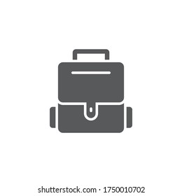 Baby bag vector icon symbol isolated on white background