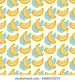 Babybananen nahtloses Vektorgrafik Muster Design