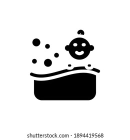 
Baby Bath icon in vector. Logotype