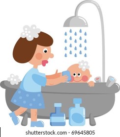 Baby bathing