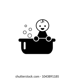 baby in a bathing bath icon. Element of baby icon. Premium quality graphic design. Signs and symbols collection icon for websites, web design, mobile app on white background