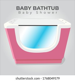 baby bathtub 3d shape is similar to the original shape