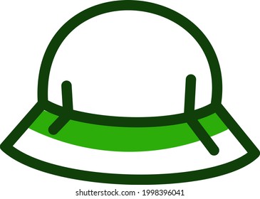 Baby beach hat, illustration, on a white background.